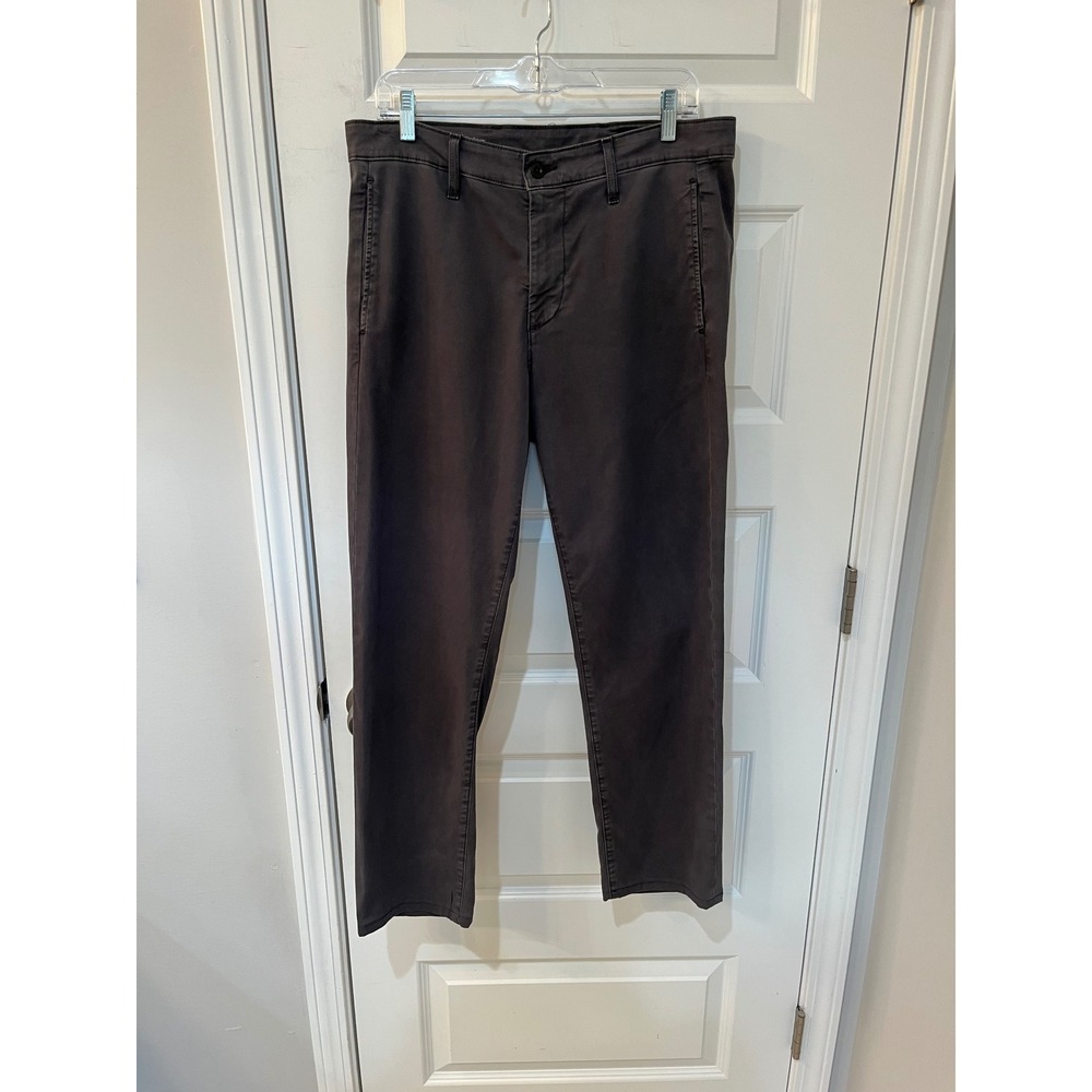 AG Adriano Goldschmied Kullen Slim Trouser Charcoal Grey Italian Fabric 32x28